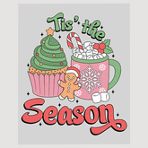 Gingerbread Cupcake and Hot Chocolate Christmas Ready to Press DTF Transfer